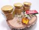 Набір свічок з натурального бджолиного воску в скляній баночці Zigrivay 3шт (55х65см)