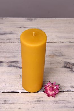 Воскова свічка з бджолиного воску циліндр (5х14 см)