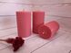 Набір рожевих воскових свічок з кольорової вощини Zigrivay (8,5х4,5см) 3 шт